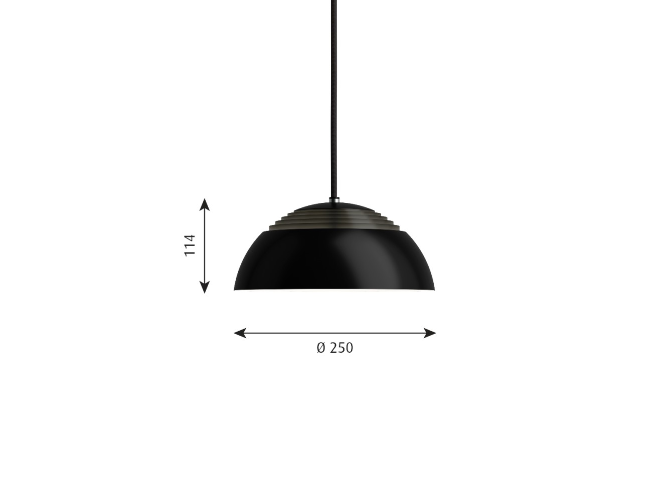 Louis Poulsen lámpara de suspensión AJ ROYAL 250  LED
