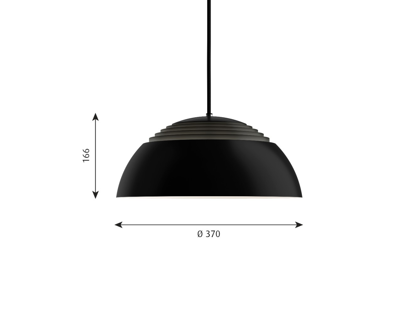 Louis Poulsen lámpara de suspensión AJ ROYAL 370  LED