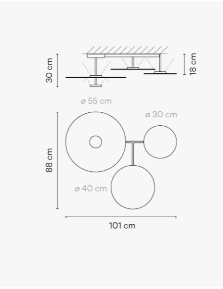 Vibia Flat Lámpara de Techo 5905