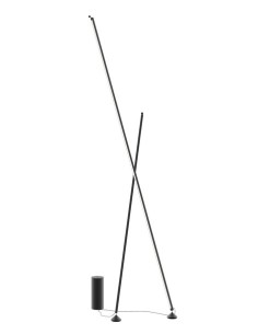 Vibia Sticks 7339 Lámpara de Pie Negra