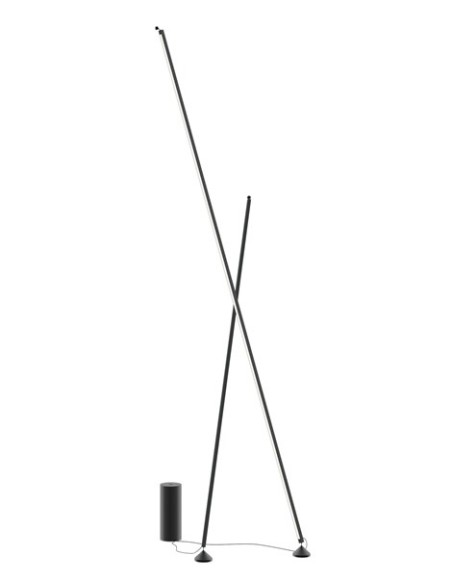 Vibia Sticks 7339 Lámpara de Pie Negra