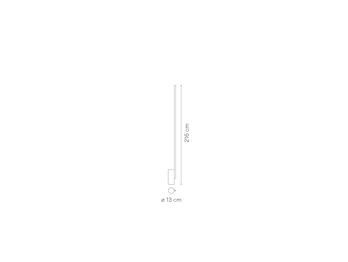 Vibia Sticks 7348 Lámpara de Pie Negra