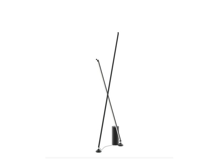 Vibia Sticks 7338 Lámpara de Pie Negra