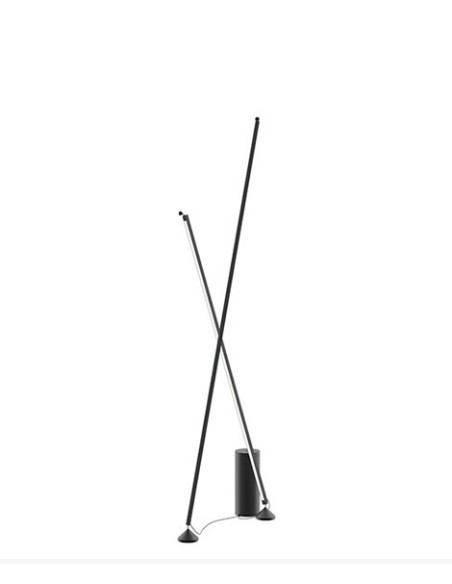 Vibia Sticks 7338 Lámpara de Pie Negra