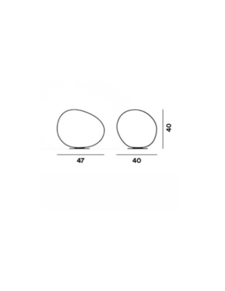 Foscarini Poly Gregg Grande lámpara de sobremesa Blanco
