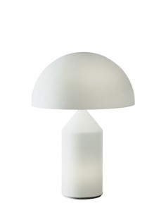 La elegante lámpara de sobremesa Atollo de Oluce en tamaño grande: iluminación sofisticada para tu hogar