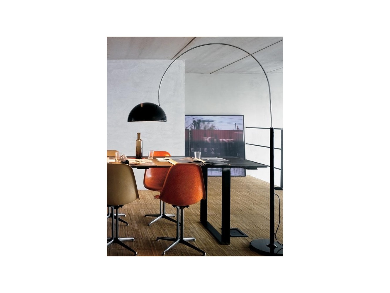 Oluce lámpara de pie con arco Coupe