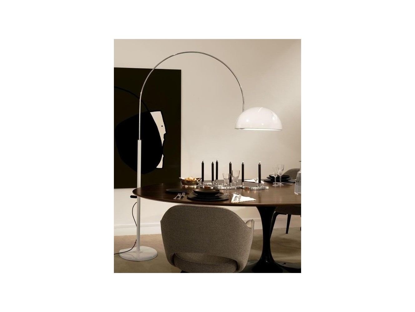 Oluce lámpara de pie con arco Coupe