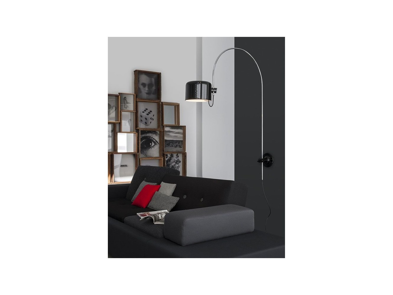 Oluce lámpara de pared con arco pequeña Coupe