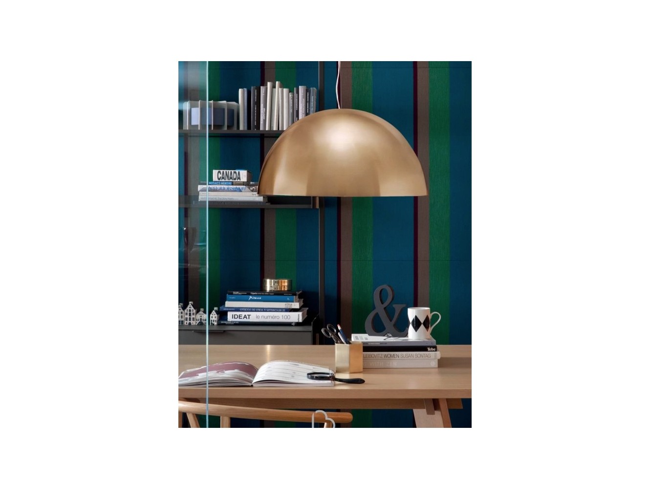 Oluce lámpara de suspension Sonora 133 cm
