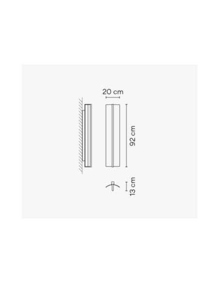 Vibia Kontur lámpara de pared 14