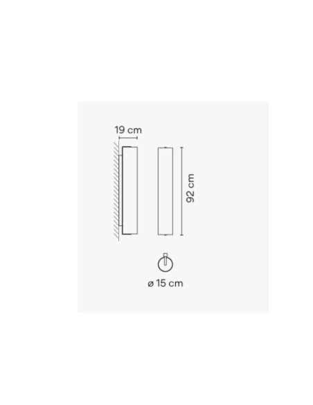 Vibia Kontur lámpara de pared 44