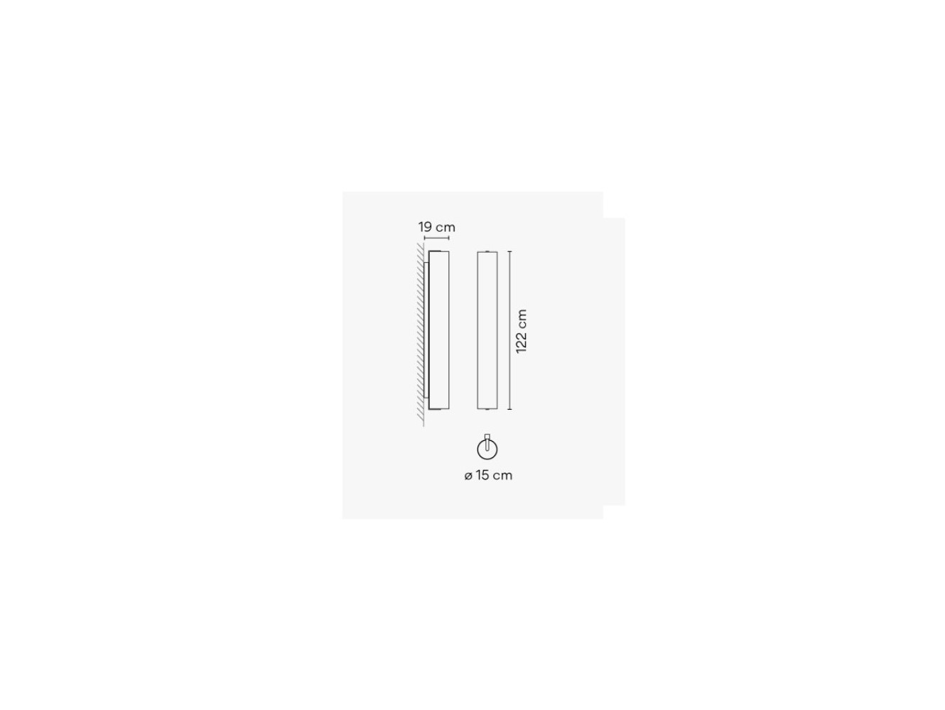 Vibia Kontur lámpara de pared 46