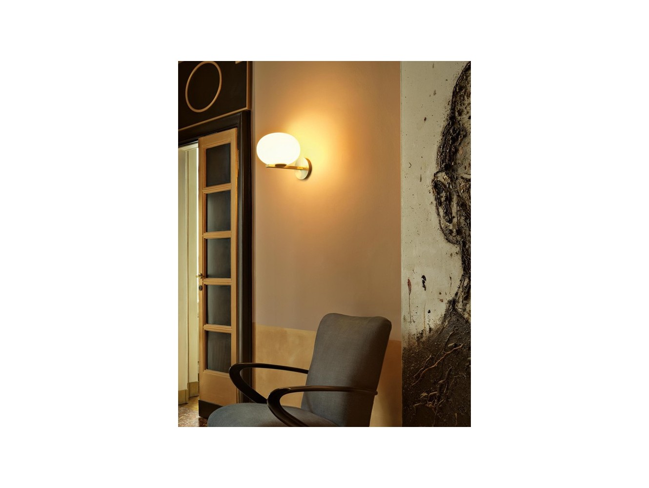 Oluce lámpara de pared Alba