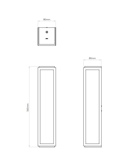 Astro Mashiko aplique de baño 360 LED
