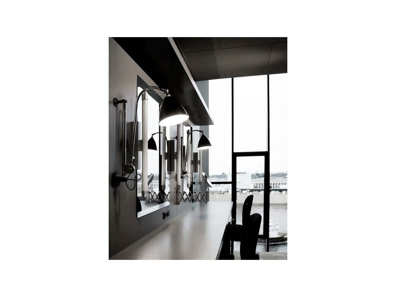 Gubi BL5 lámpara de pared Cromado 16Ø