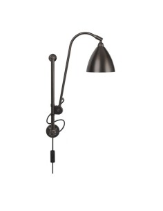 Gubi BL5 lámpara de pared Latón Negro 16Ø