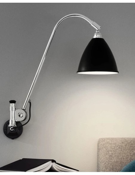 Gubi BL6 lámpara de pared Cromado 16Ø