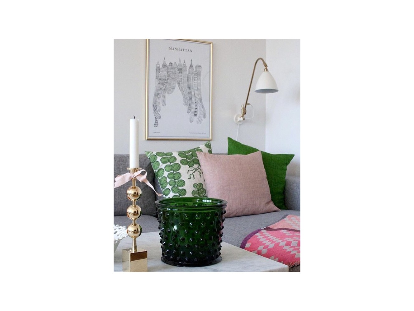 Gubi BL6 lámpara de pared Latón 16Ø