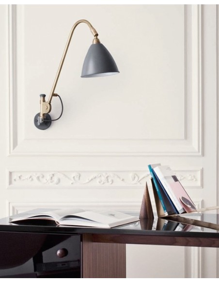 Gubi BL6 lámpara de pared Latón 16Ø
