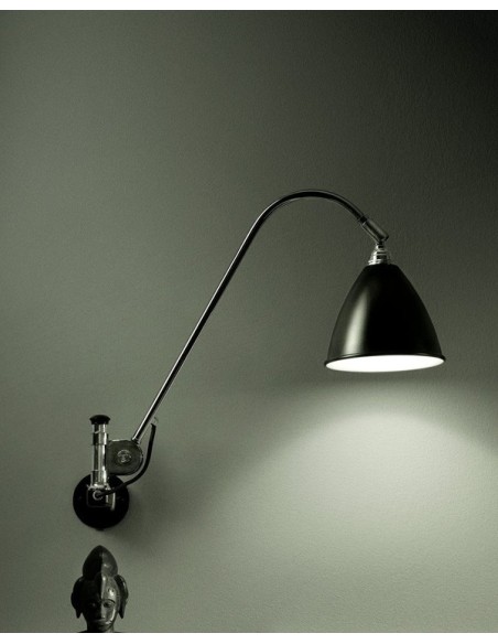 Gubi BL6 lámpara de pared Latón Negro 16Ø