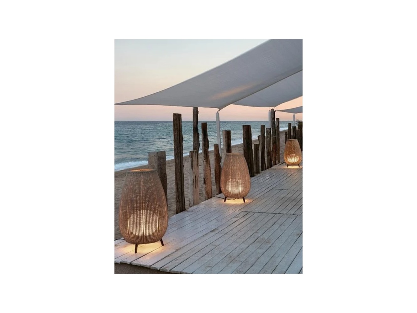 Bover Amphora 01 lampara de pie Outdoor Regulable (con anclaje)