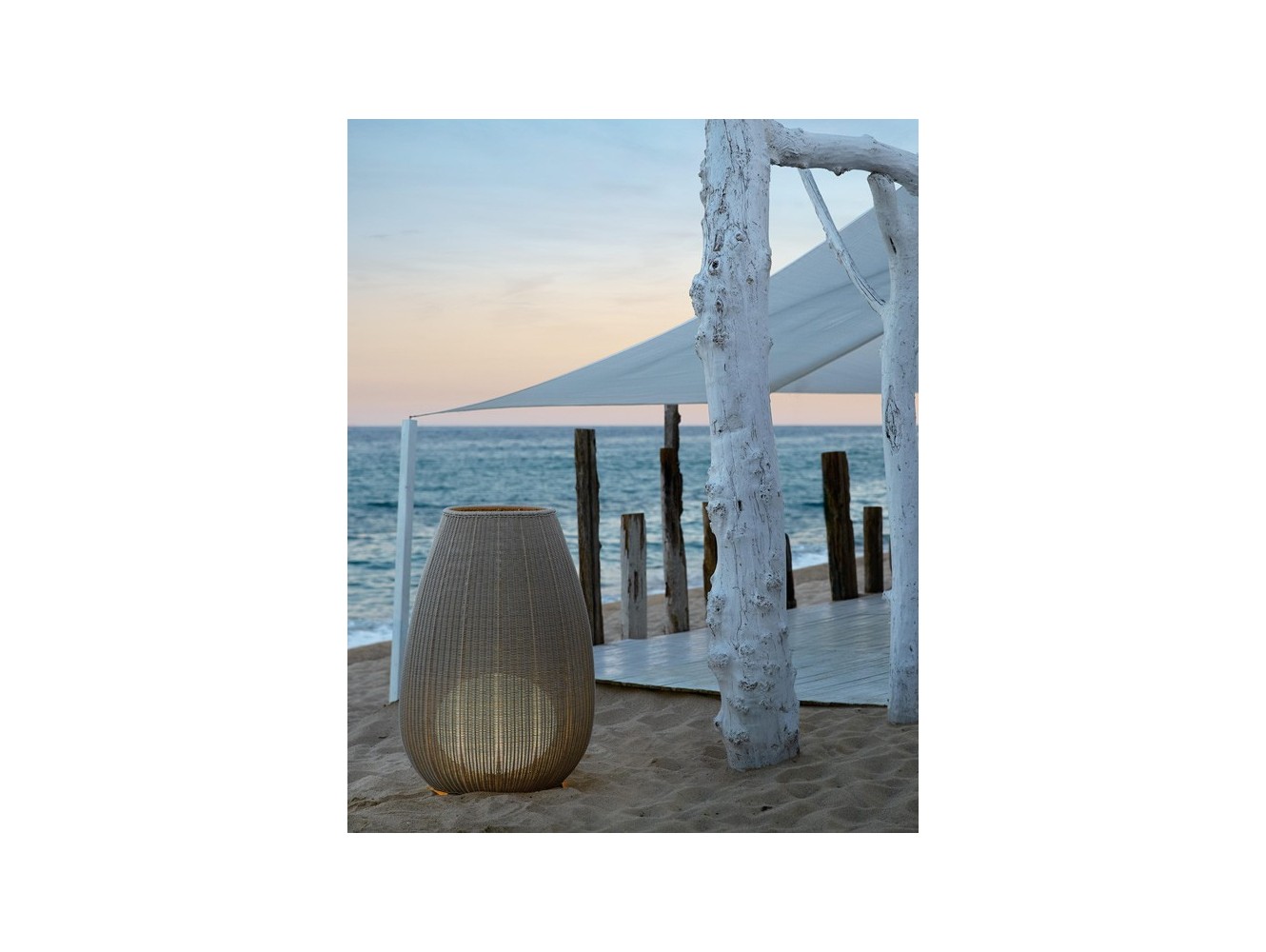 Bover Amphora 02 lampara de pie Outdoor Regulable (con anclaje)