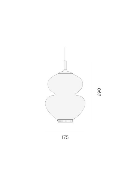 Lyfa Peanut 175 lámpara de suspensión