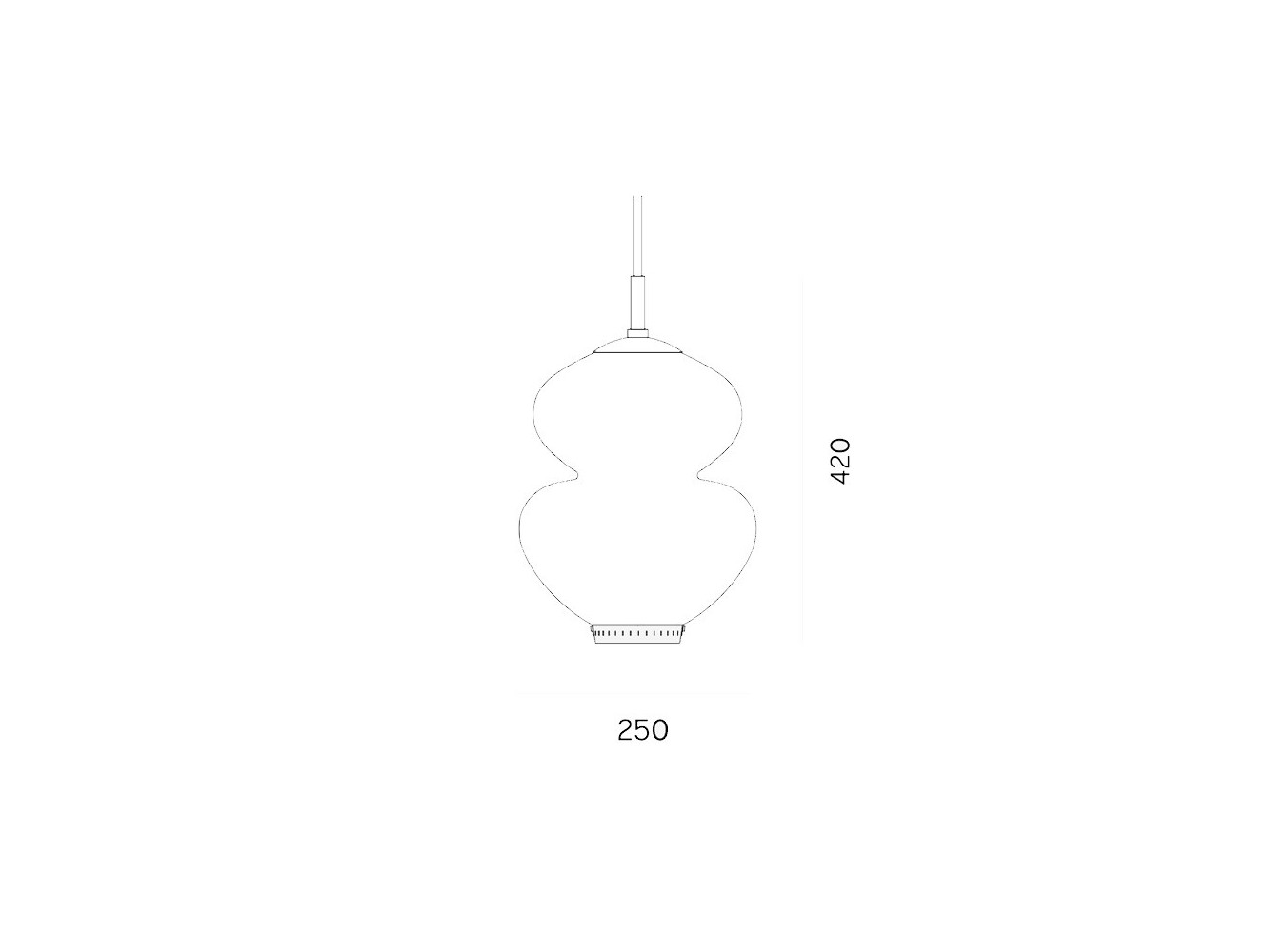 Lyfa Peanut 250 lámpara de suspensión
