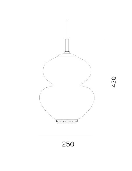 Lyfa Peanut 250 lámpara de suspensión