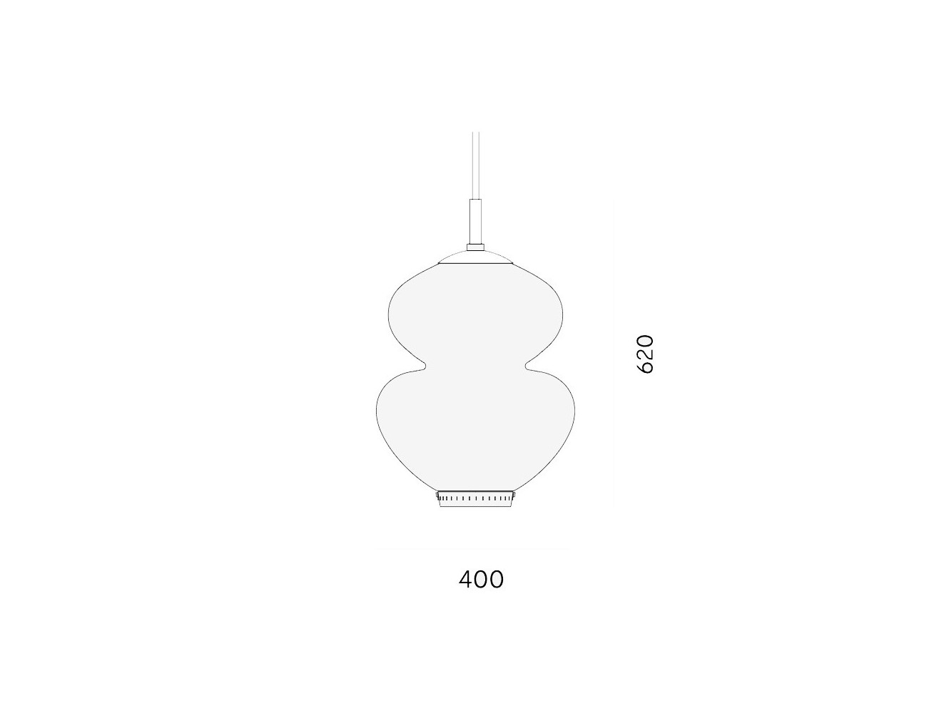 Lyfa Peanut 400 lámpara de suspensión