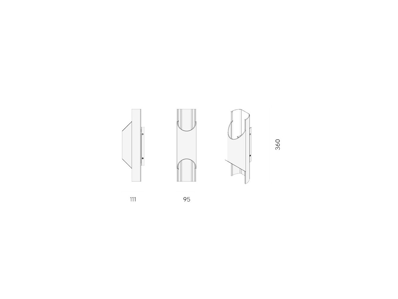 Lyfa Pan lámpara de pared 95