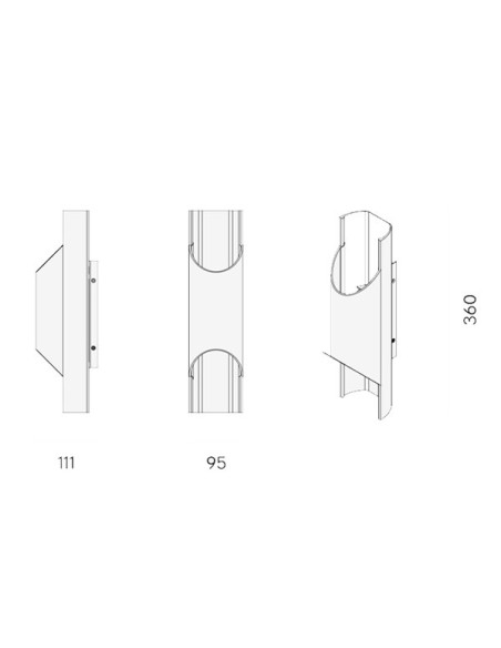 Lyfa Pan lámpara de pared 95
