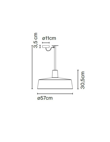 Marset Soho C lámpara de techo Fixed Stem LED