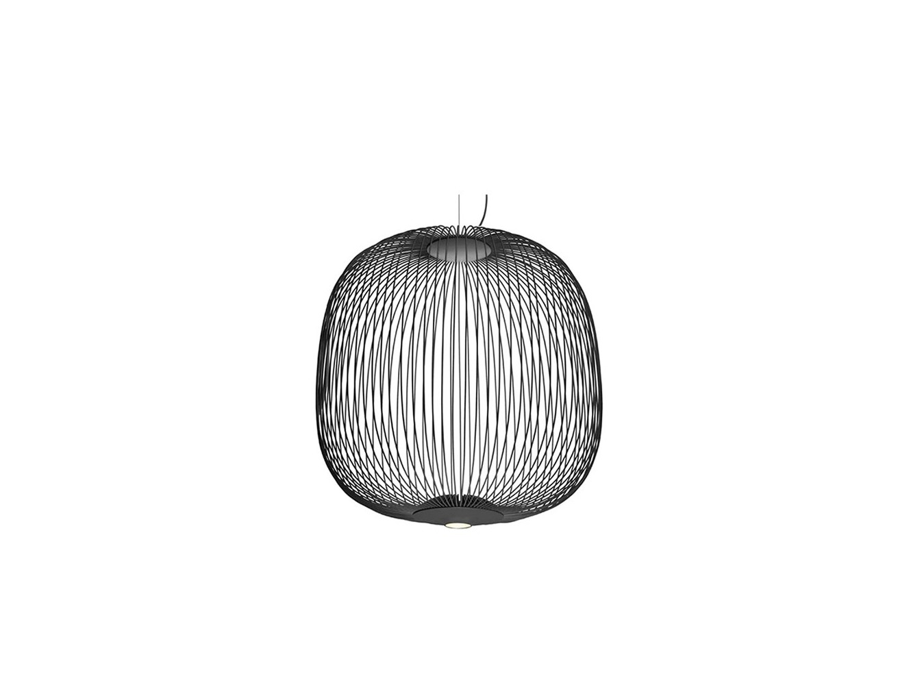 Foscarini Spokes 2 Large lámpara de suspensión Negro