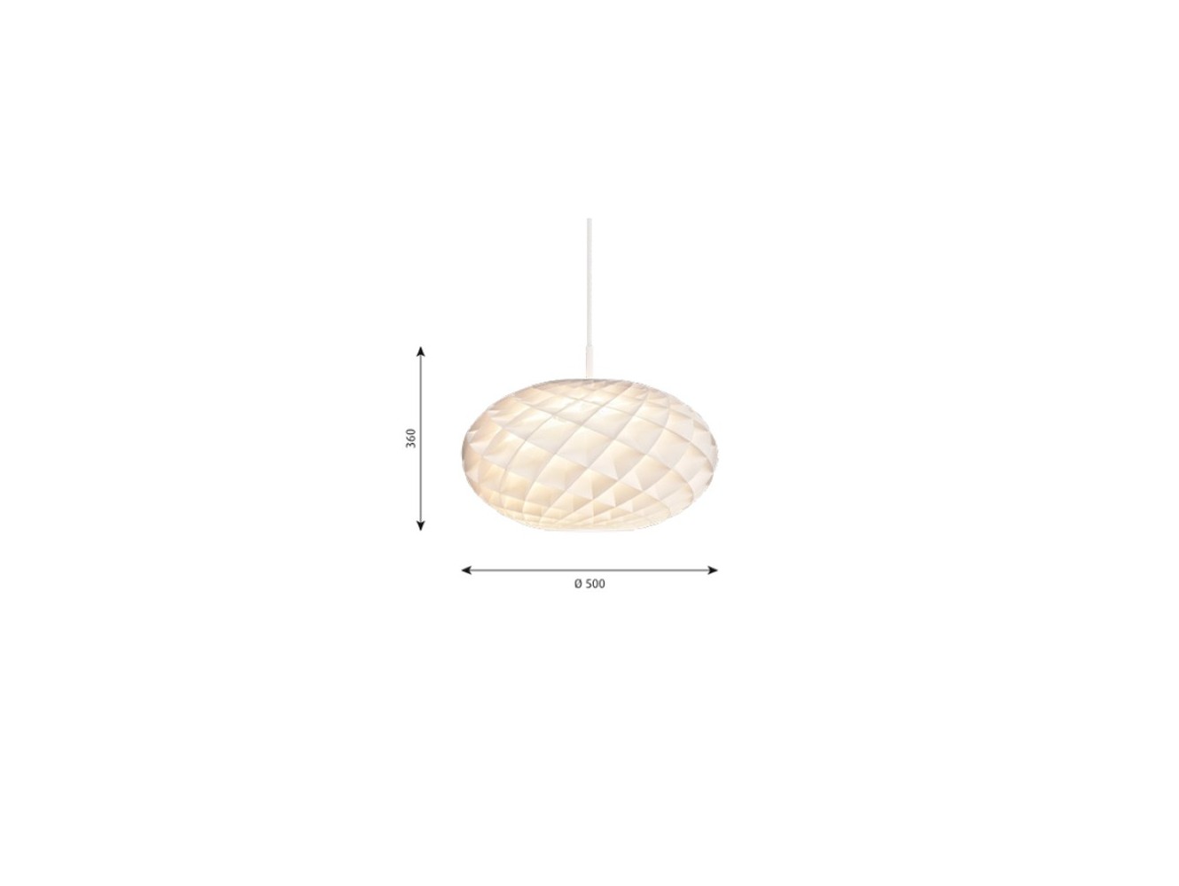 Louis Poulsen Patera Oval lámpara de suspensión LED 3000K 41W