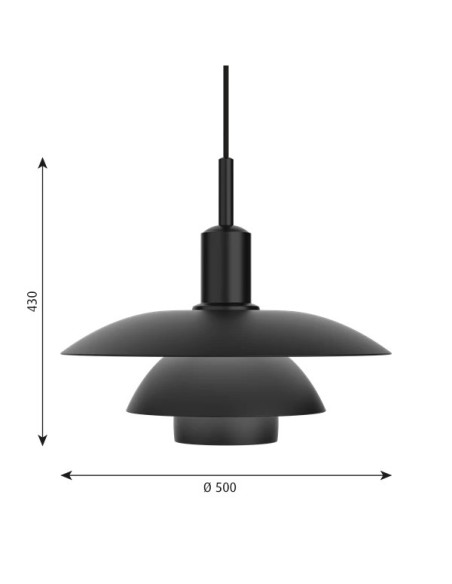 Louis Poulsen PH 5/5 lámpara de suspensión LED 3000K