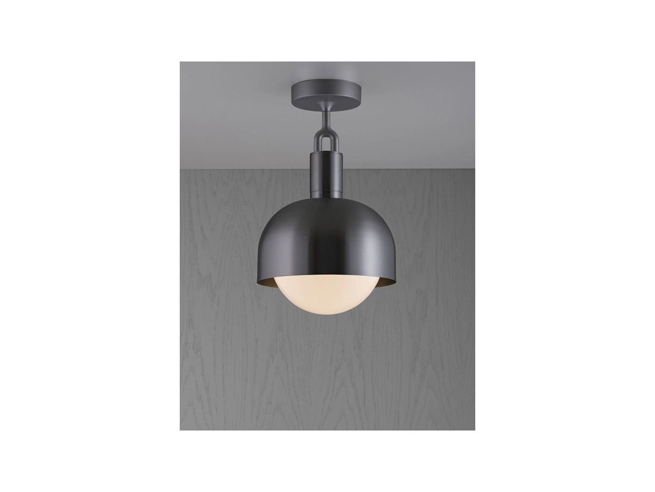 Buster + Punch Forked Shade Medium Globe Opal lámpara de techo