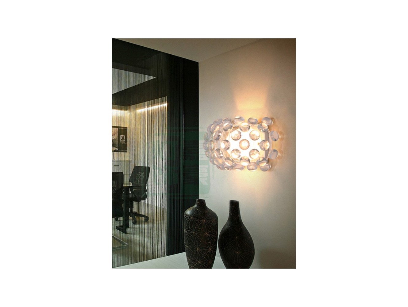 Foscarini Caboche piccola lámpara de pared transparente