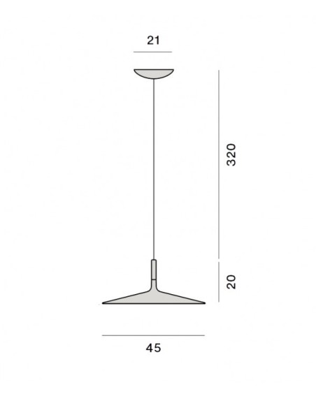 Foscarini Aplomb Large lámpara de suspensión Gris