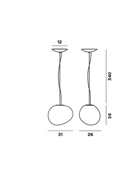 Foscarini Gregg Media lámpara de suspensión 30W