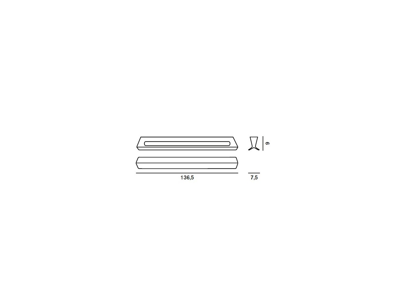 Foscarini Falena 3 lámpara de Techo/pared G5 Blanco