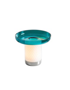 Artemide Bonta lámpara de sobremesa portátil recargable con placa de vidrio