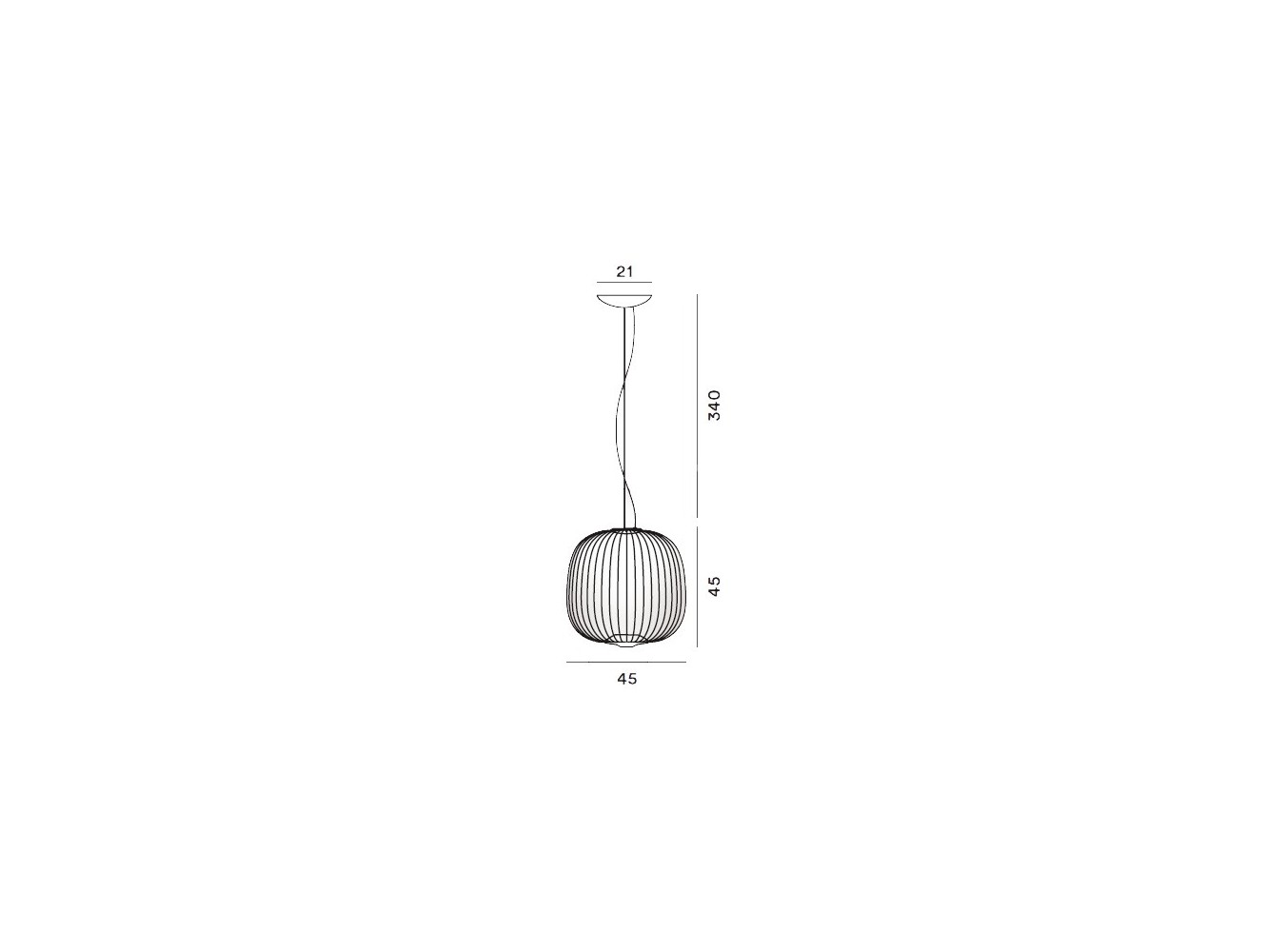 Foscarini Spokes 2 lámpara de suspensión Grafito LED sss