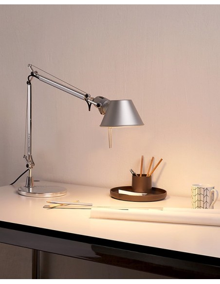 Artemide Tolomeo Mini LED lampara de sobremesa (sólo cuerpo) Aluminio