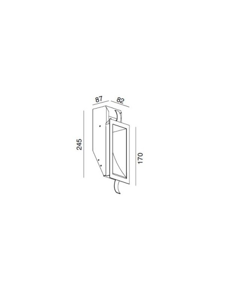 Wever & Ducré Themis Recta empotrado Aluminio