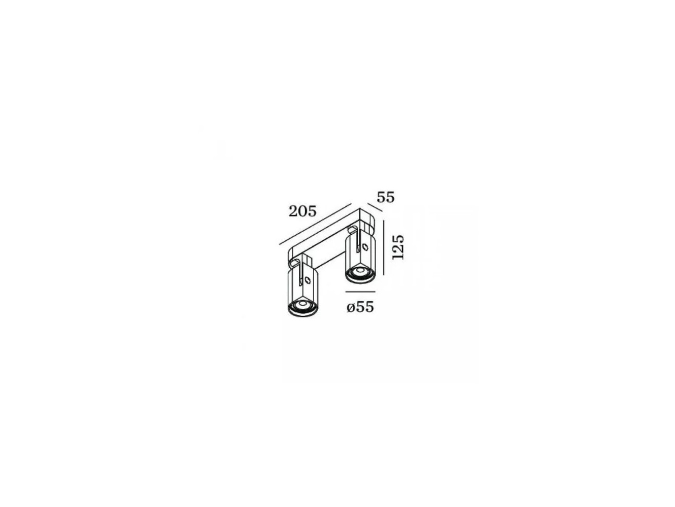 Wever & Ducree Sqube de base 2.0 PAR16 lampara de techo Negro