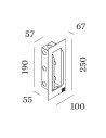 Wever & Ducré Housing + Plasterkit para Oris 0,7 (paredes de pladur o ladrillo)