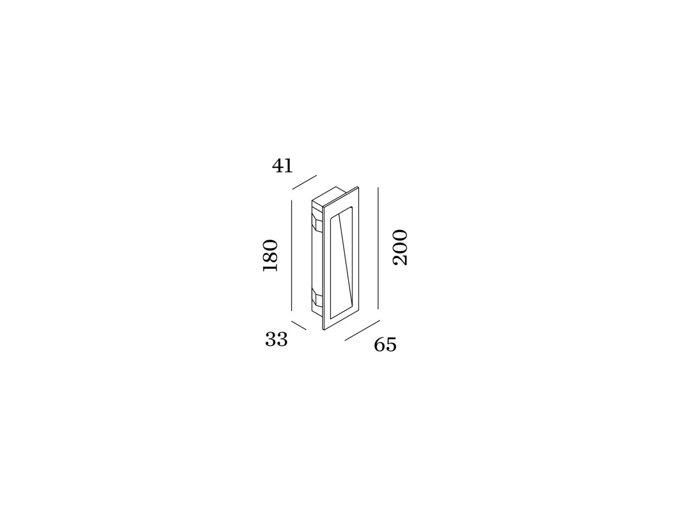 Wever & Ducré Oris empotrado de pared 0.7 LED IP65 3000K