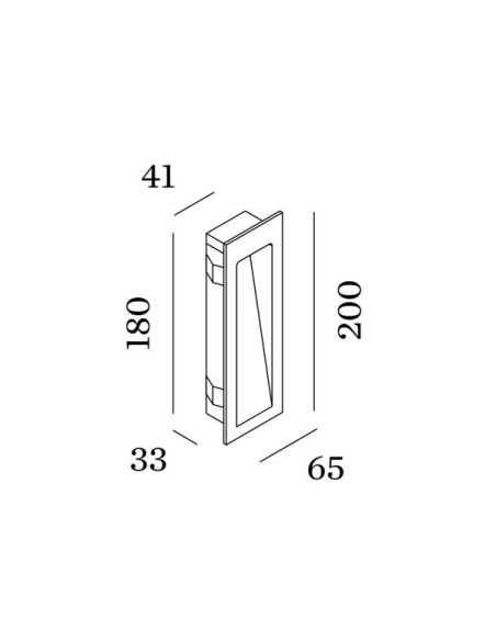 Wever & Ducré Oris empotrado de pared 0.7 LED IP65 3000K